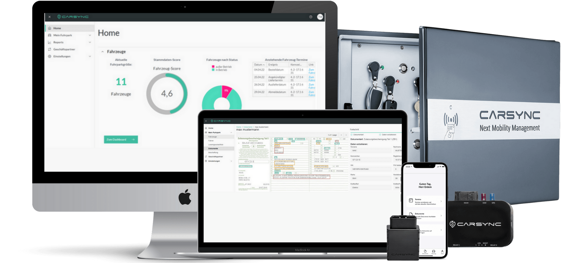 CARSYNC digitalisiert und steuert Firmenfahrzeuge